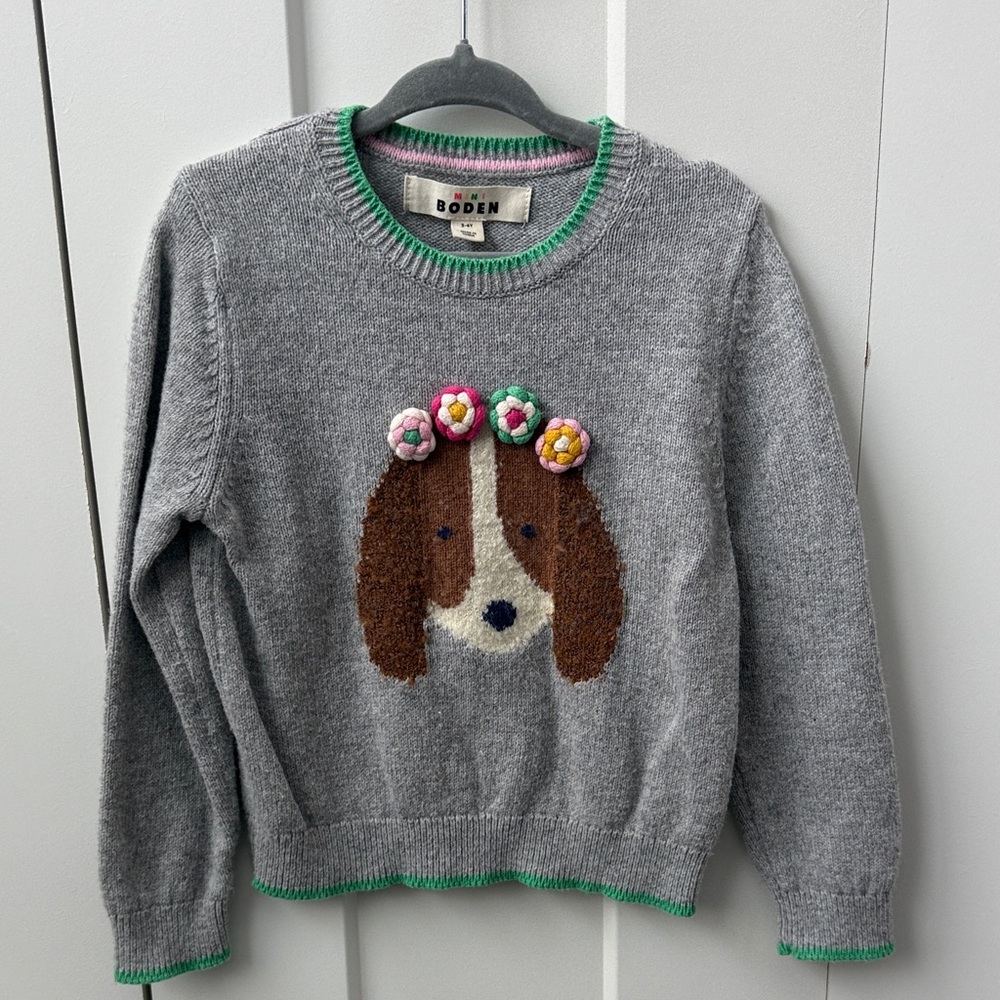 Mini Boden 3-4Y Dog Sweater